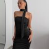 VESTIDO LARGO STRAPLES