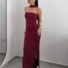 VESTIDO LARGO STRAPLES