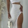 Vestido largo Straples