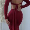 Vestido largo lazos