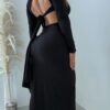 Vestido largo lazos