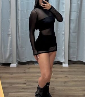 Vestido microtull + set