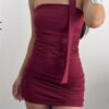 Vestido Straples + lazo