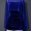 Vestido terciopelo + top microtull