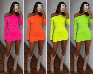 Vestido fluor
