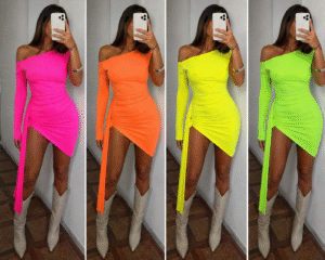 Vestido fluorescente
